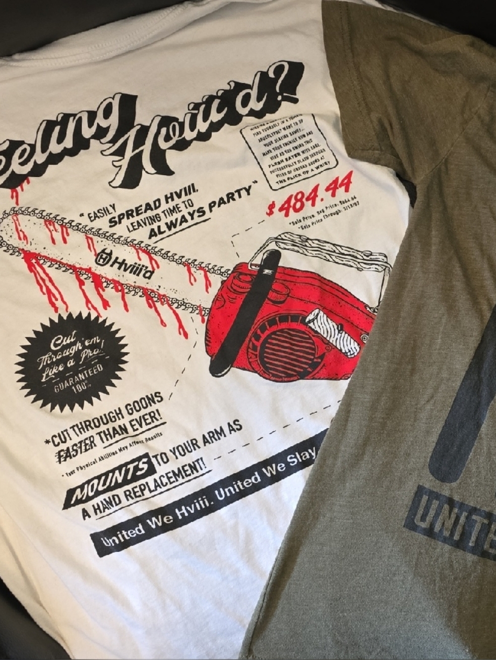Men's Graphic Shirt bundle - Olive & White